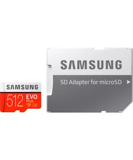 Samsung EVO Plus MicroSDXC Geheugenkaart met Adapter 512GB Rood afbeelding 5
