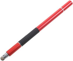 Universele Stylus Pen Voor Telefoon Tablet en iPad Met 3 Tips Rood afbeelding