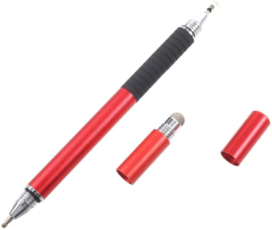 Universele Stylus Pen Voor Telefoon Tablet en iPad Met 3 Tips Rood afbeelding 5