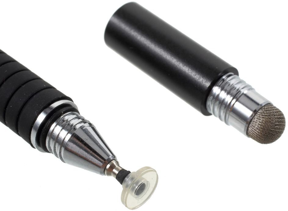 Universele Stylus Pen Voor Telefoon Tablet en iPad Met 3 Tips Zwart afbeelding 8