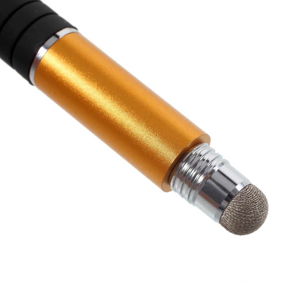 Universele Stylus Pen 3 Koppen voor Smartphone - Tablet – iPad Goud afbeelding 3