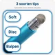 Universele Stylus Pen Voor Telefoon Tablet en iPad Met 3 Tips Blauw afbeelding 3