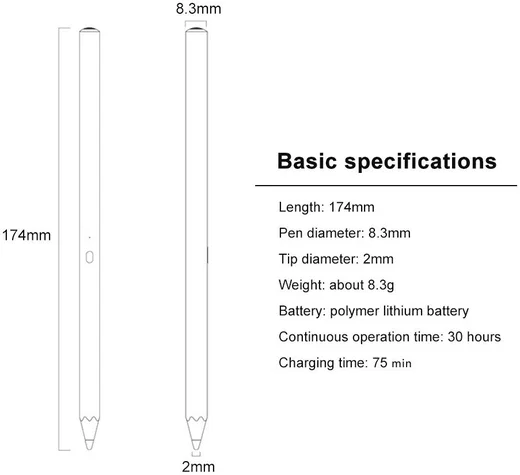 Actieve Stylus Pen voor Windows tablets Zwart afbeelding 10