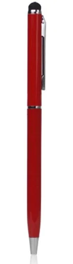Universele Stylus Pen Met Soft Tip En Balpen Rood afbeelding 1