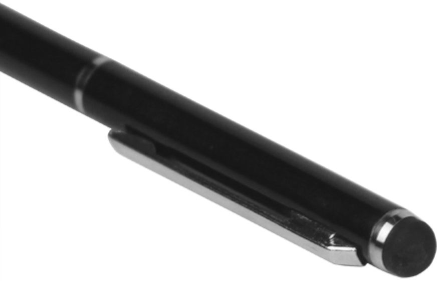 Universele Stylus Pen Met Soft Tip En Balpen Rood afbeelding 2