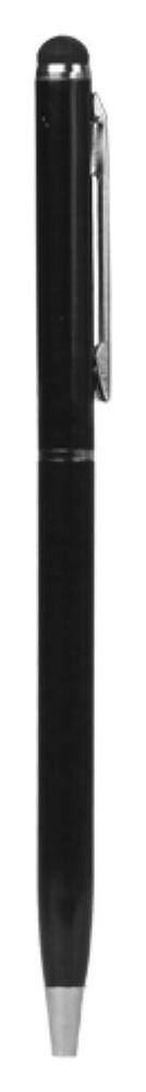 Universele Stylus Pen Met Soft Tip En Balpen Zwart afbeelding 1