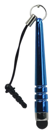 Universele Mini Stylus Pen Met 3.5MM Koord Blauw afbeelding 1