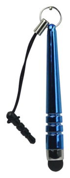 Universele Mini Stylus Pen Met 3.5MM Koord Blauw