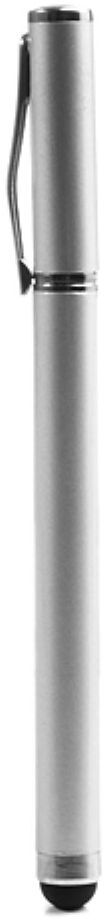 Universele Stylus Pen Met Balpen En Dop Zilver afbeelding 1