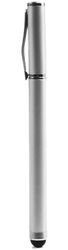 Universele Stylus Pen Met Balpen En Dop Zilver afbeelding