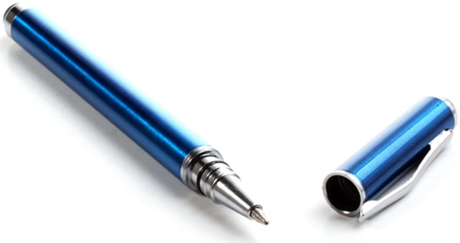 Universele Capacitive Stylus Met Balpen Donker Blauw afbeelding 3