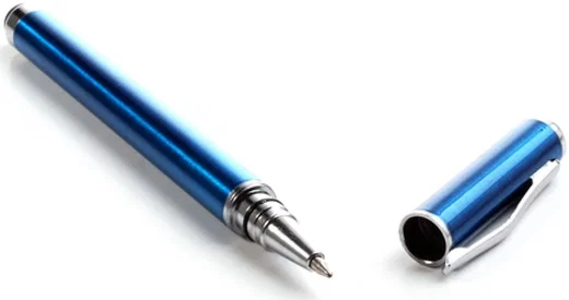 Universele Capacitive Stylus Met Balpen Donker Blauw afbeelding 3
