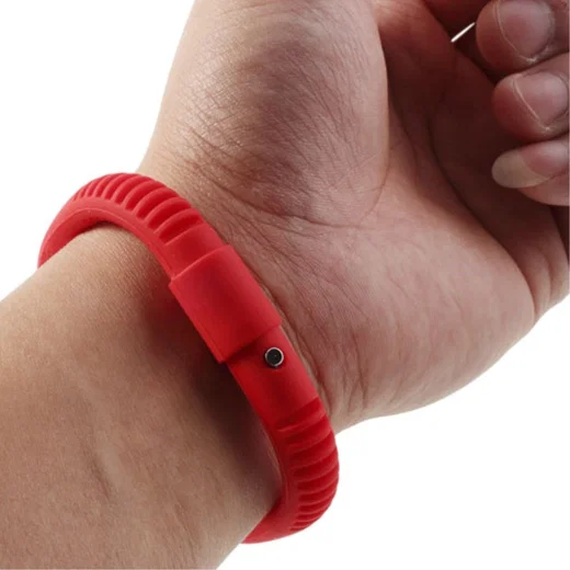 Universele Siliconen Capacitive Stylus Armband Rood afbeelding 1