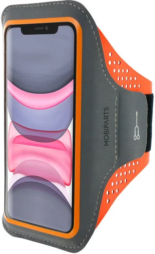 Mobiparts Comfort Fit Armband Apple iPhone 11 Sporthoesje Oranje afbeelding 1