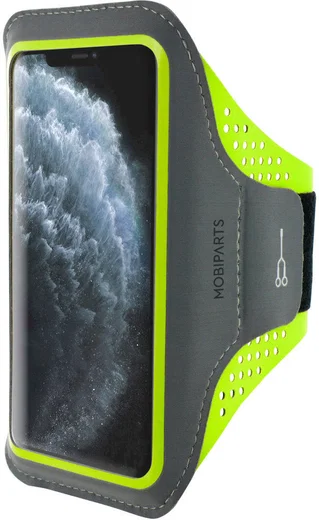 Mobiparts Comfort Fit Armband iPhone 11 Pro Max Sporthoesje Groen afbeelding 1
