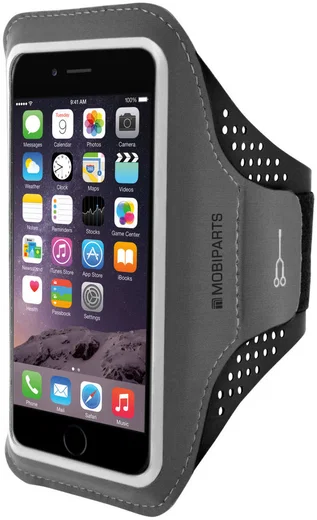 Mobiparts Comfort Fit Armband iPhone 8 / 7 / 6 Plus Sporthoesje Zwart afbeelding 1
