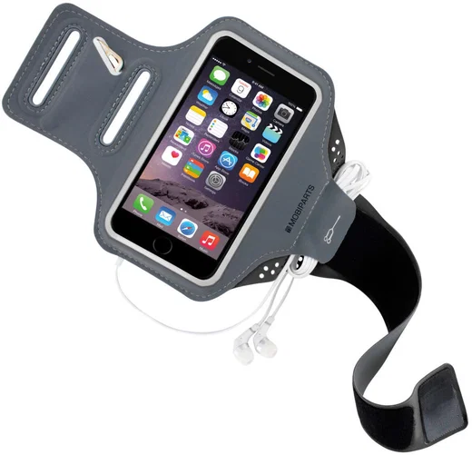 Mobiparts Comfort Fit Armband iPhone 8 / 7 / 6 Plus Sporthoesje Zwart afbeelding 2