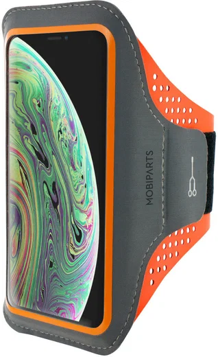 Mobiparts Comfort Fit Armband Apple iPhone XS / X Sporthoesje Oranje afbeelding 1