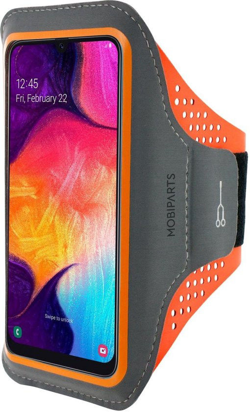 Mobiparts Comfort Fit Armband Samsung A50 / A30S Sporthoesje Oranje afbeelding 1