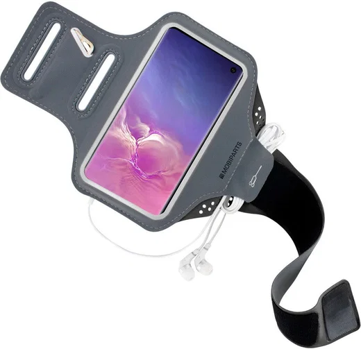 Mobiparts Comfort Fit Armband Samsung Galaxy S10 Sporthoesje Zwart afbeelding 2