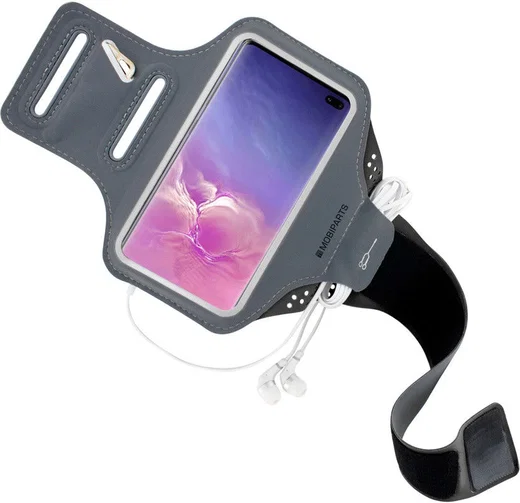 Mobiparts Comfort Fit Armband Samsung S10 Plus Sporthoesje Zwart afbeelding 2