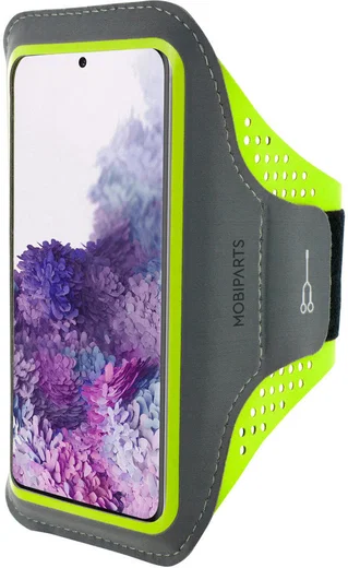 Mobiparts Comfort Fit Armband Samsung Galaxy S20 Sporthoesje Groen afbeelding 1