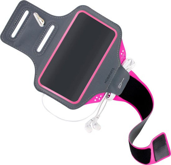 Mobiparts Comfort Fit Armband Samsung Galaxy S20 Sporthoesje Roze afbeelding 2
