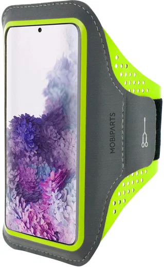 Mobiparts Comfort Fit Armband Samsung S20 Plus Sporthoesje Groen afbeelding 1