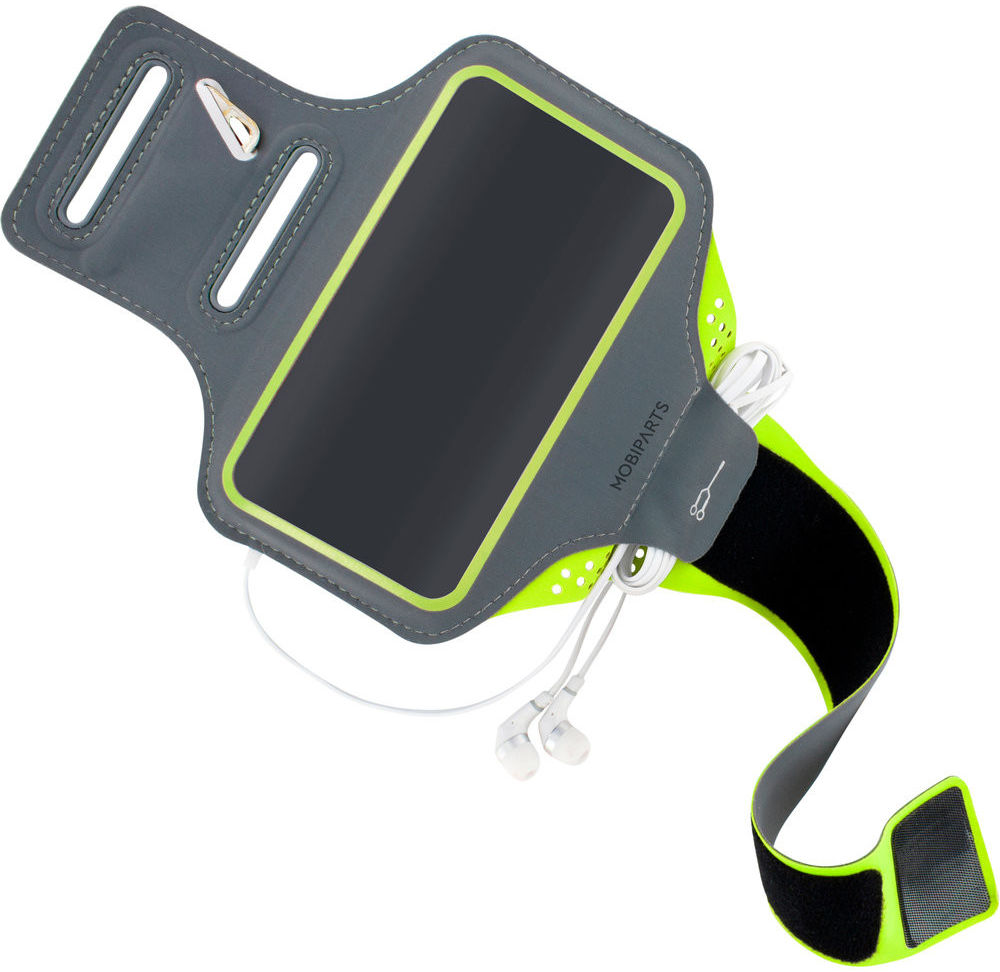 Mobiparts Comfort Fit Armband Samsung S20 Plus Sporthoesje Groen afbeelding 2