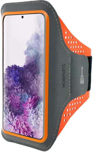 Mobiparts Comfort Fit Armband Samsung S20 Plus Sporthoesje Oranje afbeelding 1