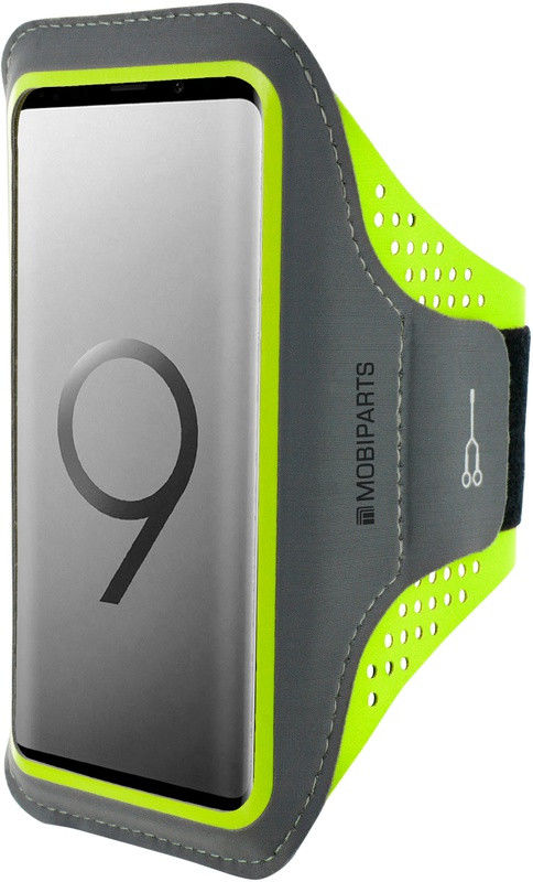 Mobiparts Comfort Fit Armband Samsung S9 Plus Sporthoesje Groen afbeelding 1
