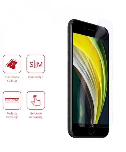 Rosso iPhone SE 2020 / 2022 Ultra Clear Screen Protector Duo Pack afbeelding 2