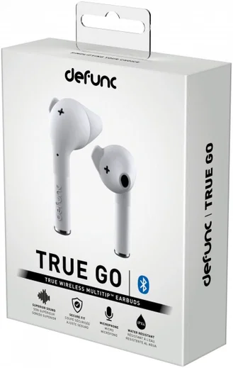 DeFunc TRUE GO Draadloze Oordopjes In-Ear Bluetooth Headset Wit afbeelding 3