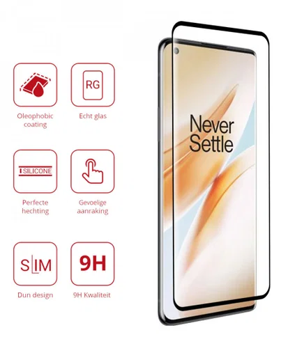 Rosso OnePlus 8 Pro 9H Tempered Glass Screen Protector afbeelding 2