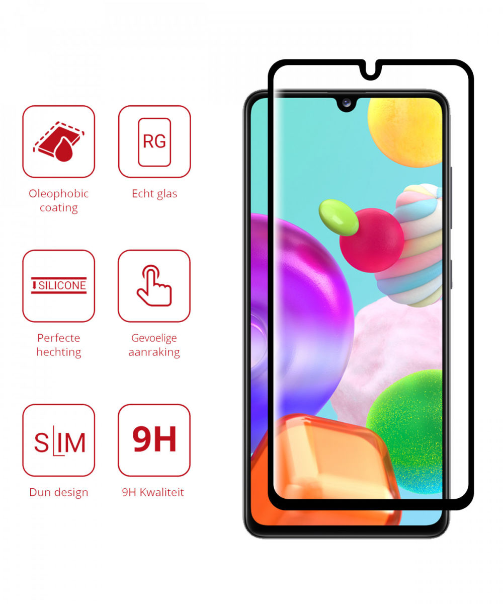 Rosso Samsung Galaxy A41 9H Tempered Glass Screen Protector afbeelding 2