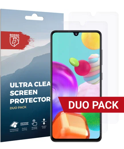 Rosso Samsung Galaxy A41 Ultra Clear Screen Protector Duo Pack afbeelding 1