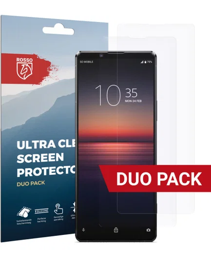 Rosso Sony Xperia 1 II Ultra Clear Screen Protector Duo Pack afbeelding 1