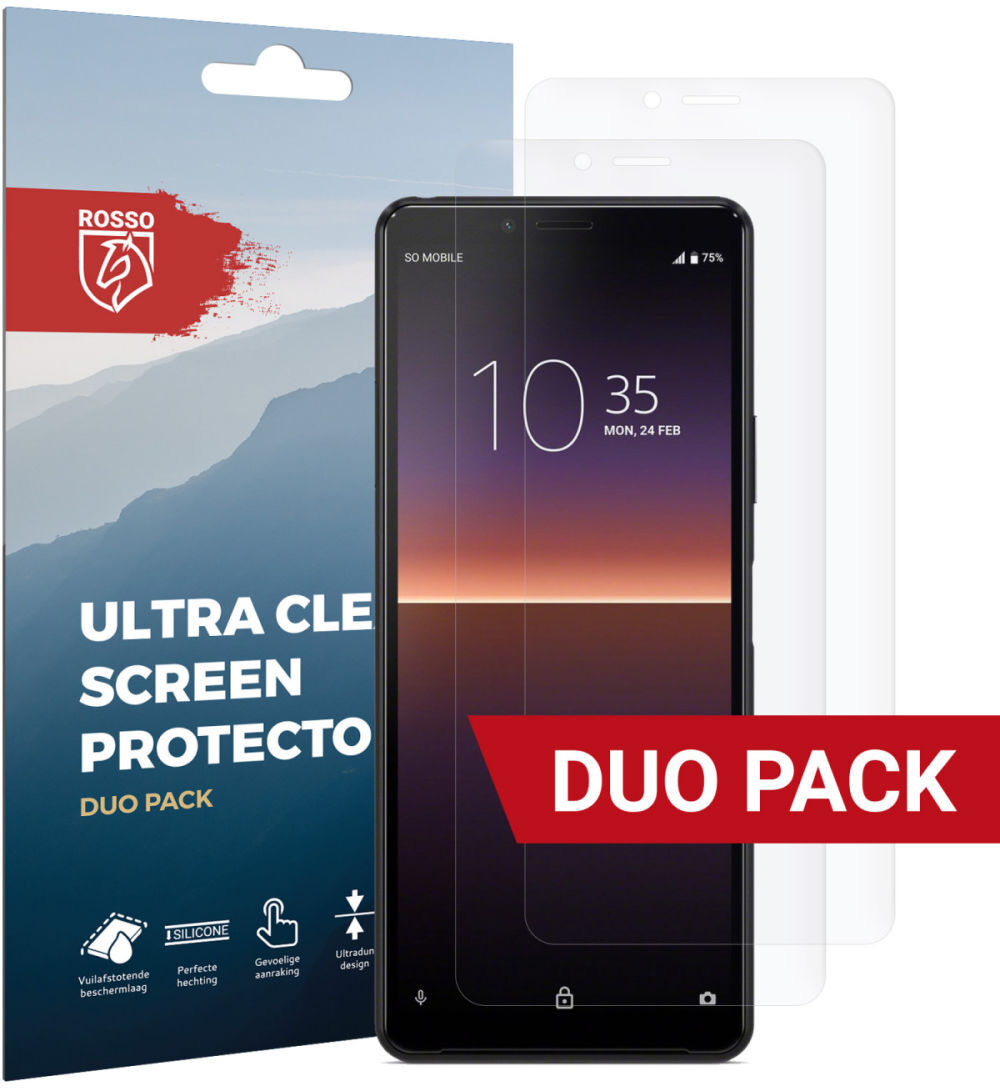 Rosso Sony Xperia 10 II Ultra Clear Screen Protector Duo Pack afbeelding 1