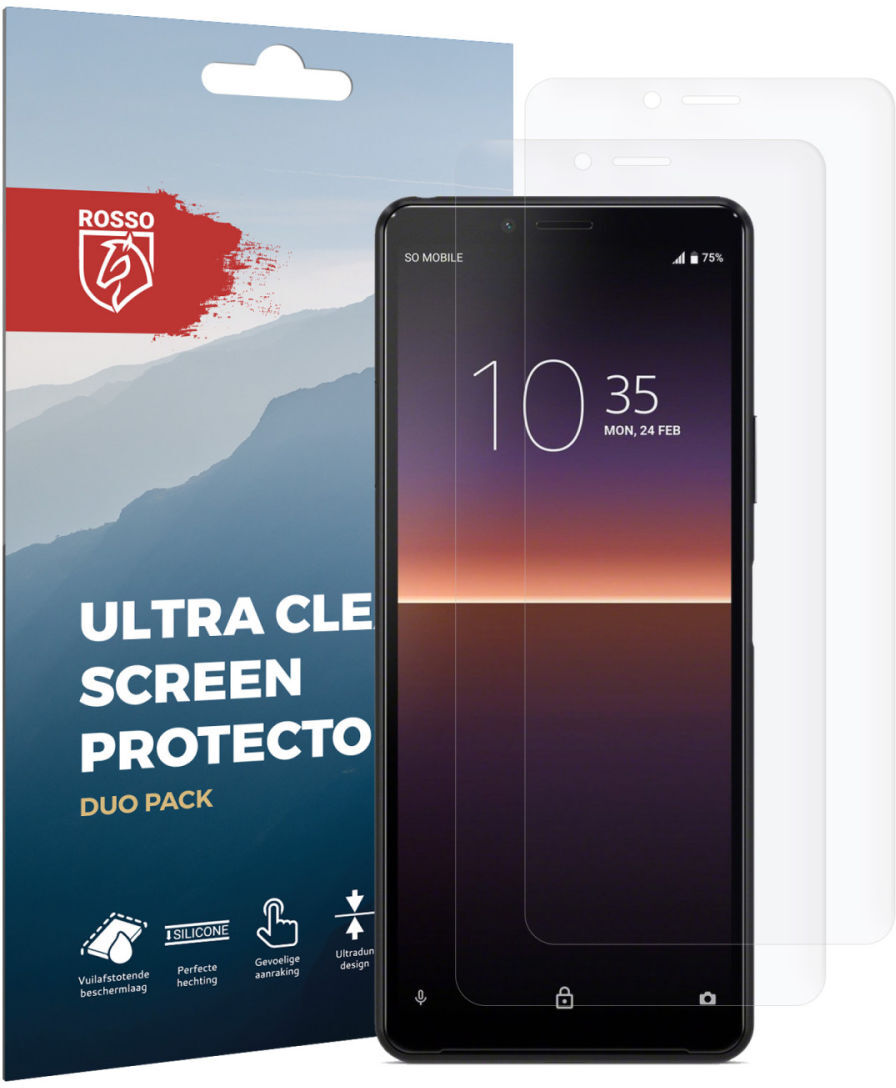 Rosso Sony Xperia 10 II Ultra Clear Screen Protector Duo Pack afbeelding 10