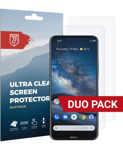 Rosso Nokia 8.3 Ultra Clear Screen Protector Duo Pack afbeelding 1