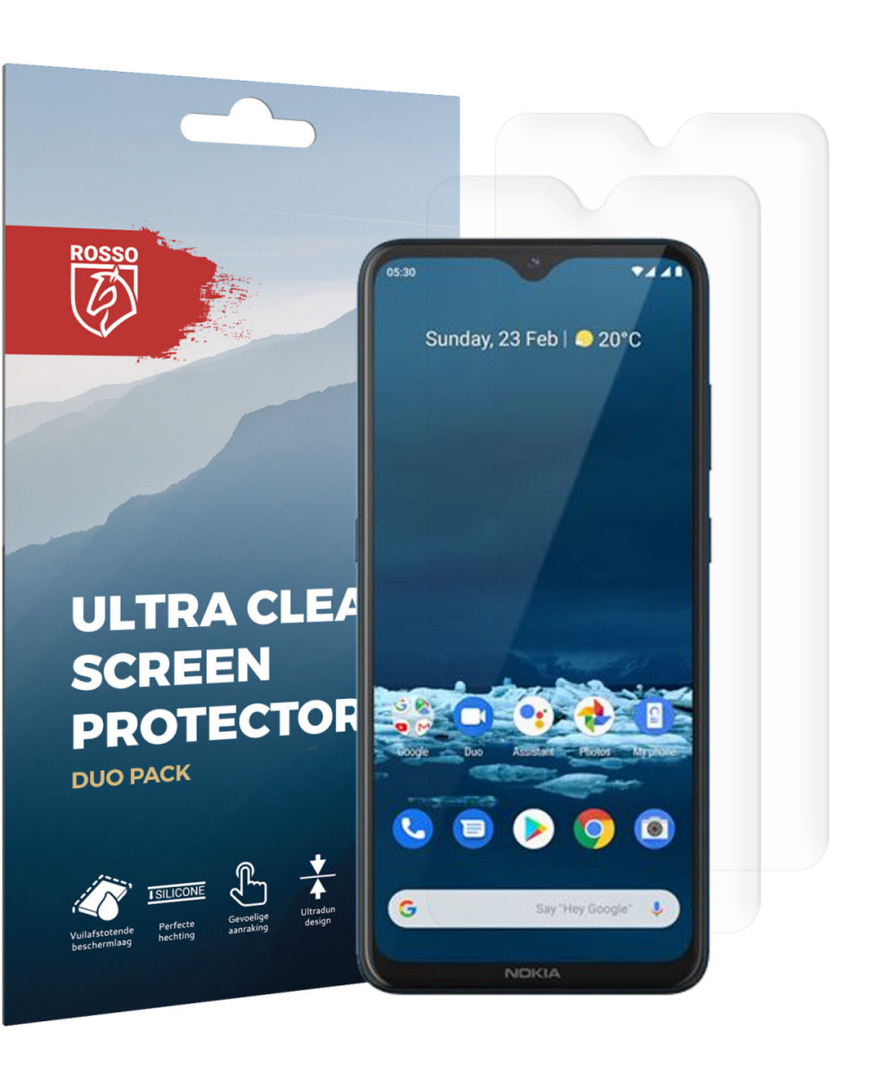 Rosso Nokia 5.3 Ultra Clear Screen Protector Duo Pack afbeelding 9