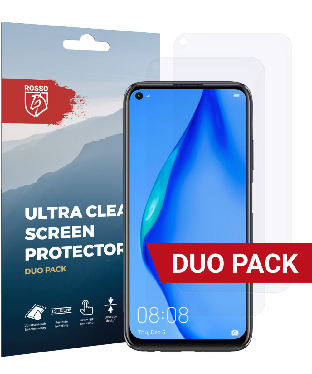 Rosso Huawei P40 Lite Ultra Clear Screen Protector Duo Pack afbeelding 1