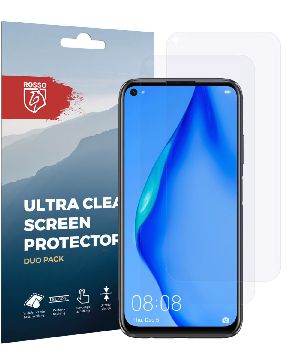 Rosso Huawei P40 Lite Ultra Clear Screen Protector Duo Pack afbeelding 10