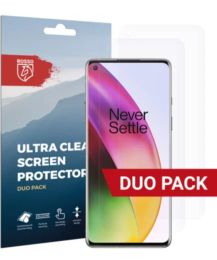Rosso OnePlus 8 Ultra Clear Screen Protector 2-Pack afbeelding 1