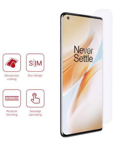 Rosso OnePlus 8 Pro Ultra Clear Screen Protector 2-Pack afbeelding 2