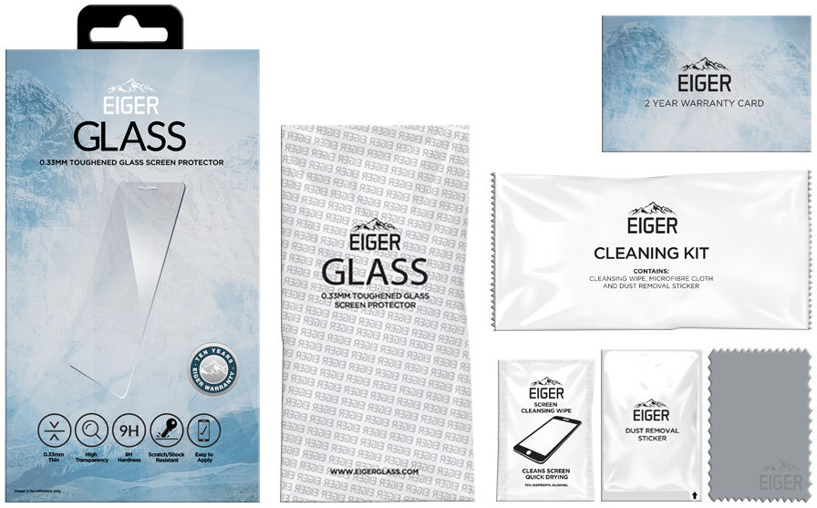 Eiger Huawei P40 Tempered Glass Case Friendly Screen Protector Gebogen afbeelding 2