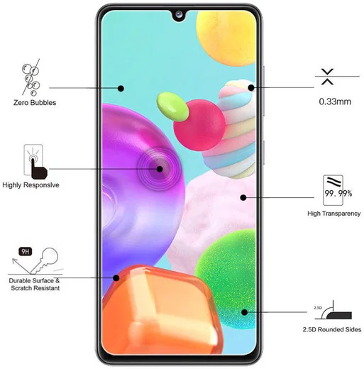 Eiger Samsung Galaxy A41 Tempered Glass Case Friendly Protector Plat afbeelding 3