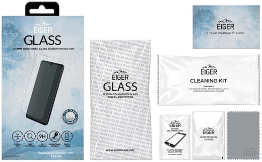 Eiger Samsung Galaxy A41 Tempered Glass Case Friendly Protector Plat afbeelding 5