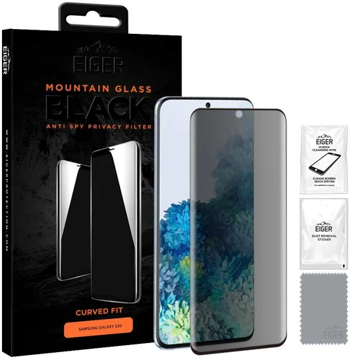 Eiger Samsung Galaxy S20 Privacy Glass Case Friendly Screen Protector afbeelding 4