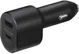 Originele Samsung Super Fast Charge USB-A / USB-C Autolader Zwart afbeelding 3